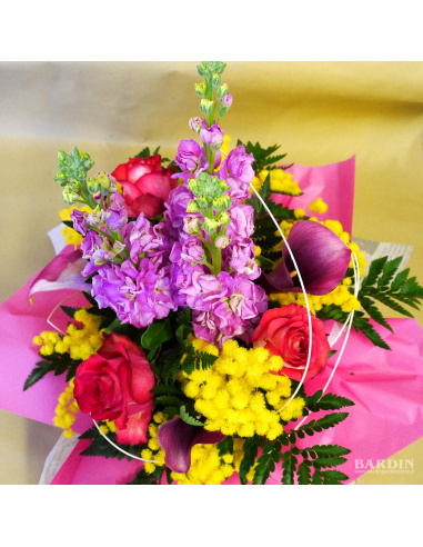 Bouquettò grande con mimosa