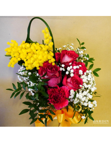 Bouquettò grande con mimosa