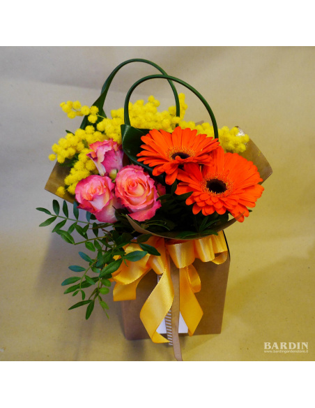 Bouquettò grande con mimosa Bouquettò grande con mimosa