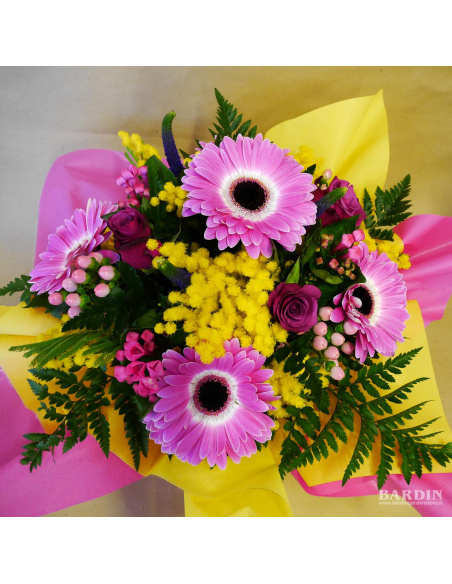 Bouquettò grande con mimosa