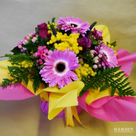 Bouquettò grande con mimosa