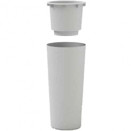 VECA VASO ROTONDO H 85 CM BIANCO 