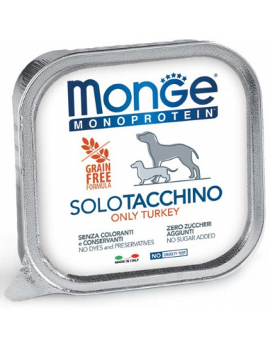 MONGE MONOPROTEIN TACCHINO 150 GR