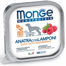 MONGE MONOPROTEIN ANATRA CON LAMPONI 150 GR