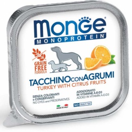 MONGE MONOPROTEIN TACCHINO CON AGRUMI 150 GR