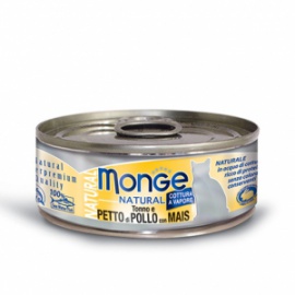 MONGE TONNO E PETTO DI POLLO CON MAIS 