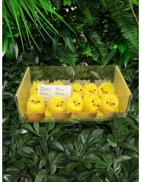 CONFEZIONE 10 PULCINI GIALLI 5CM 