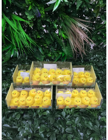 CONFEZIONE 10 PULCINI GIALLI 5CM 