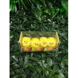 CONFEZIONE 4 PULCINI GIALLI 4 CM