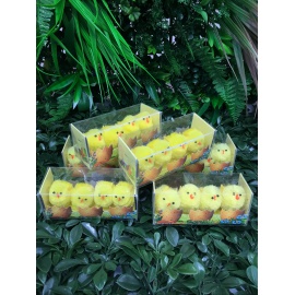 CONFEZIONE 4 PULCINI GIALLI 4 CM 2