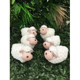 PECORA IN TERRACOTTA H.12 CM ASSORTITA 2