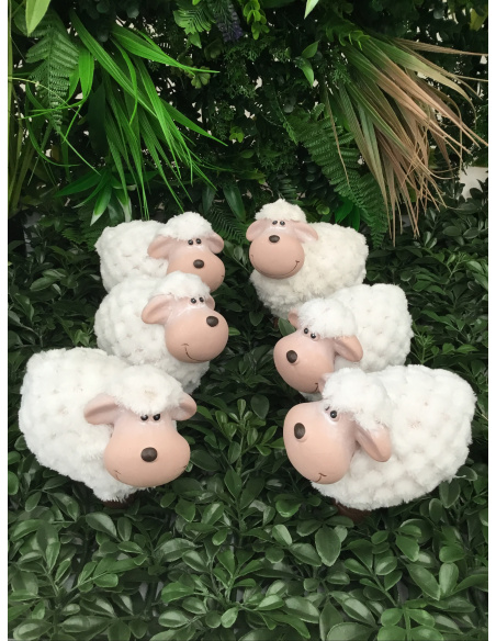 PECORA IN TERRACOTTA H.12 CM ASSORTITA