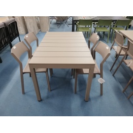 NARDI TAVOLO RIO 140 RESINA ANTRACITE 2