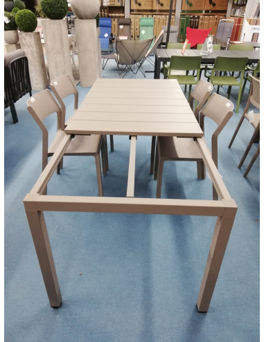 NARDI TAVOLO RIO 140 RESINA ANTRACITE