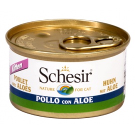 SCHESIR KITTEN POLLO E ALOE 85 GR