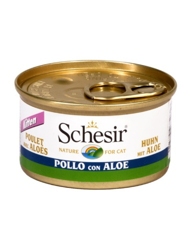 SCHESIR KITTEN POLLO E ALOE 85 GR