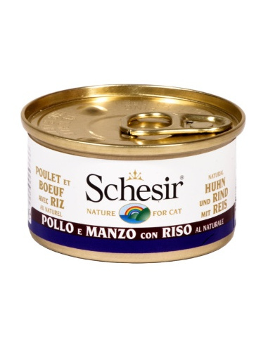 SCHESIR POLLO CON MANZO E RISO 85 GR