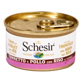 SCHESIR TONNETTO E POLLO CON RISO AL NATURALE 85 GR