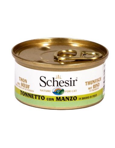 SCHESIR TONNETTO CON MANZO IN BRODO 70 GR