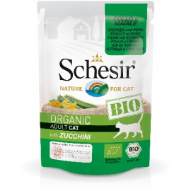 SCHESIR CAT BIO POLLO MAIALE E ZUCCHINE 85 GR