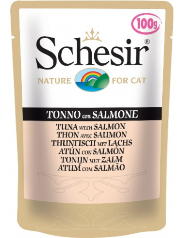 SCHESIR NATURAL SOFT JELLY TONNETTO E SALMONE 100 GR 