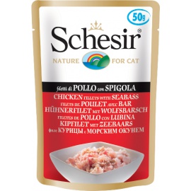 SCHESIR NATURAL SOFT FILETTI DI POLLO E SPIGOLA 100 GR 