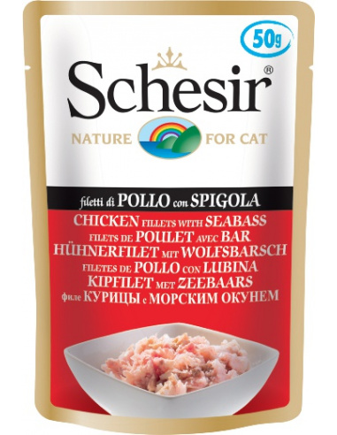 SCHESIR NATURAL SOFT FILETTI DI POLLO E SPIGOLA 100 GR 