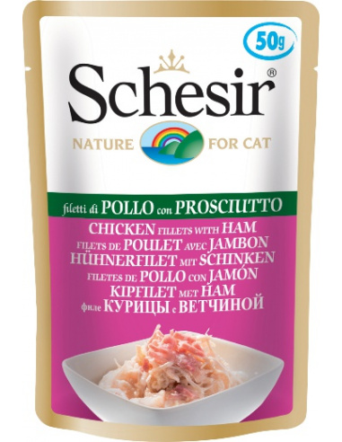 SCHESIR NATURAL SOFT FILETTI DI POLLO E PROSCIUTTO 100 GR 