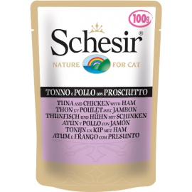 SCHESIR NATURAL SOFT TONNETTO POLLO E PROSCIUTTO 100 GR 