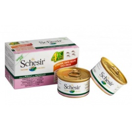 SCHESIR MULTIPACK 4X85 GR FILETTO DI POLLO CON AGNELLO