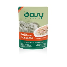 OASY CAT BUSTA SPEC. NAT POLLO CON PROSCIUTTO 70 GR