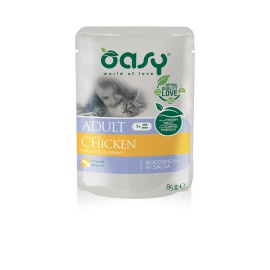 OASY WET CAT BOCCONCINI POLLO 85 GR