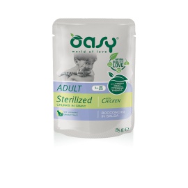 OASY WET CAT BOCCONCINI STERILIZED POLLO 85 GR