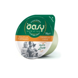OASY WET CAT M.LOVE POLLO CON FORMAGGIO 70 GR