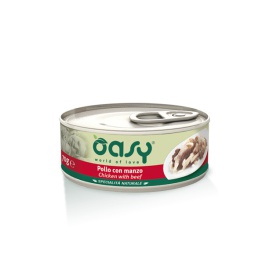 OASY WET CAT SPEC. NATURALE POLLO CON MANZO 70 GR