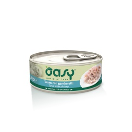OASY WET CAT SPEC. NATURALE TONNO CON GAMBERETTI 70 GR