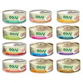 OASY WET CAT SPEC. NATURALE TONNO CON STRACCETTI DI POLLO 150 GR