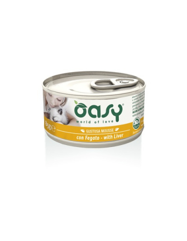 OASY WET CAT MOUSSE FEGATO 85 GR