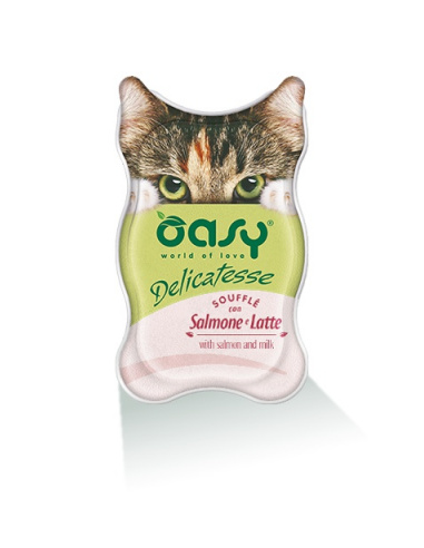 OASY DELICATESSE SOUFFLE' SALMONE E LATTE 85 GR