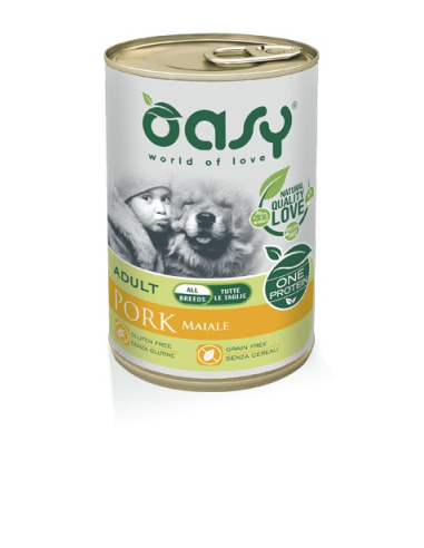 OASY WET DOG ONE PROTEIN MAIALE 400 GR