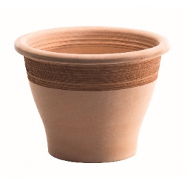 VASO CAMPANA LISCIA ANTICATA GRAFFIATA CM 27