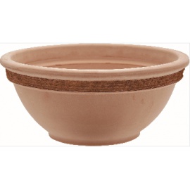 VASO CIOTOLA BORDATA ANTICATA GRAFFIATA CM 21