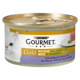 GOURMET GOLD MOUSSE AGNELLO E FAGIOLINI 85 GR