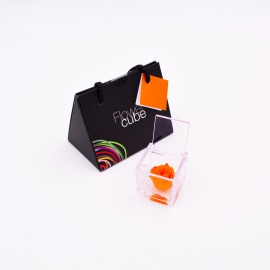 ARS NOVA MINI FLOWERCUBE 4,5x4,5 CM COLORE ARANCIONE