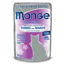 MONGE NATURAL TONNO E MANZO 80 GR