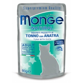 MONGE NATURAL TONNO E ANATRA 80 GR