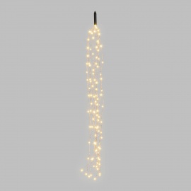 Cascata Luminosa 100 MicroLED luce CALDA