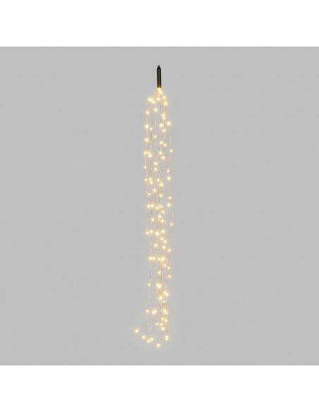 Cascata Luminosa 100 MicroLED luce CALDA