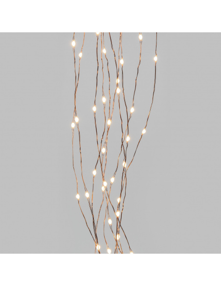 Cascata Luminosa 200 MicroLED luce CALDA