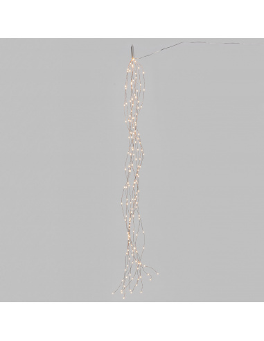Cascata Luminosa 150 MicroLED luce CALDA